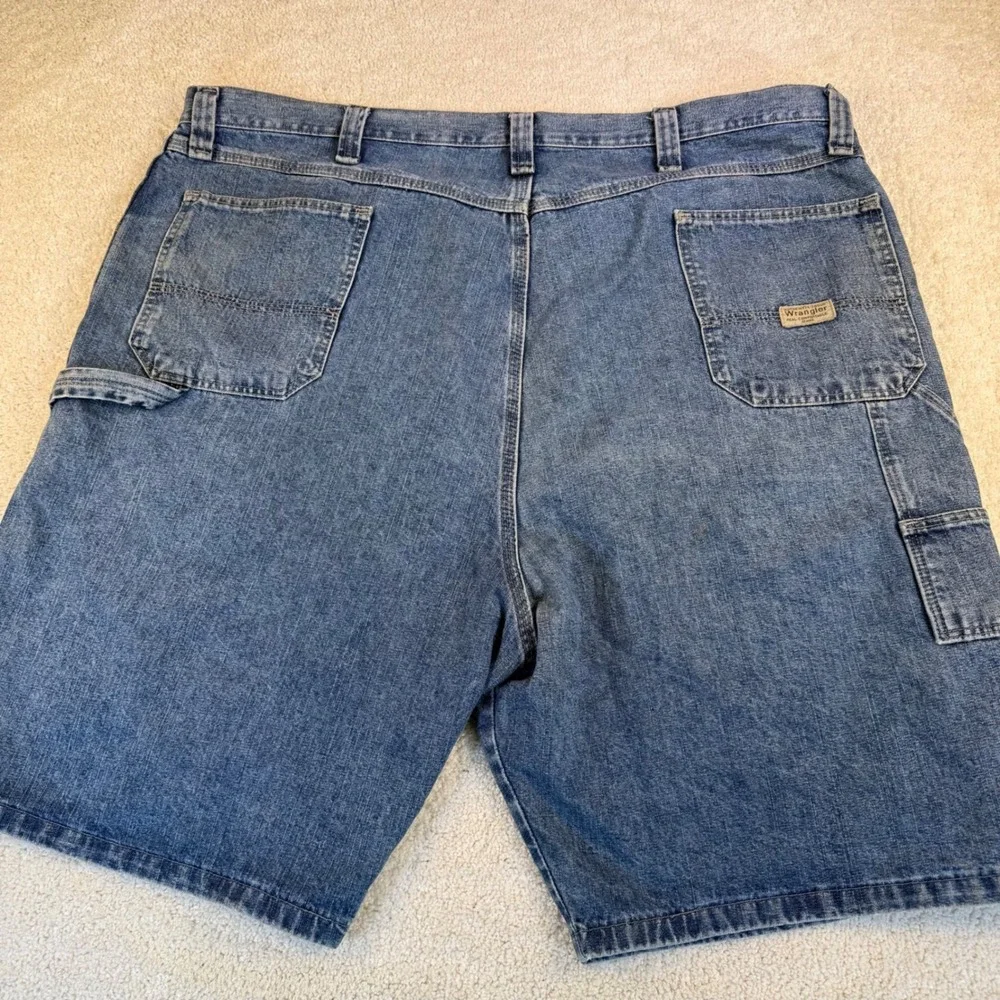 Wrangler Carpenter Denim Shorts Mens Size 44 Blue‎ Relaxed Fit Utility - Picture 3 of 8